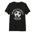 Jim Wells County Soccer Distressed T-Shirt - Custom Art Print for Adults