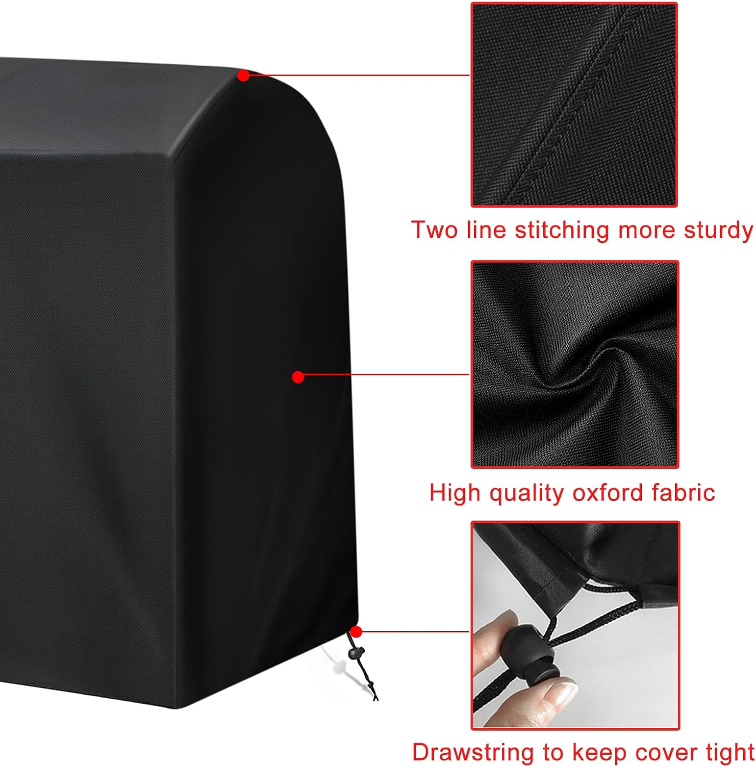 Grill Cover, 75-Inch Heavy Duty Waterproof UV Resistant BBQ Grill Cover for Outdoor Grill, Fit for Nexgrill Brinkmann Weber Char-Broil and More