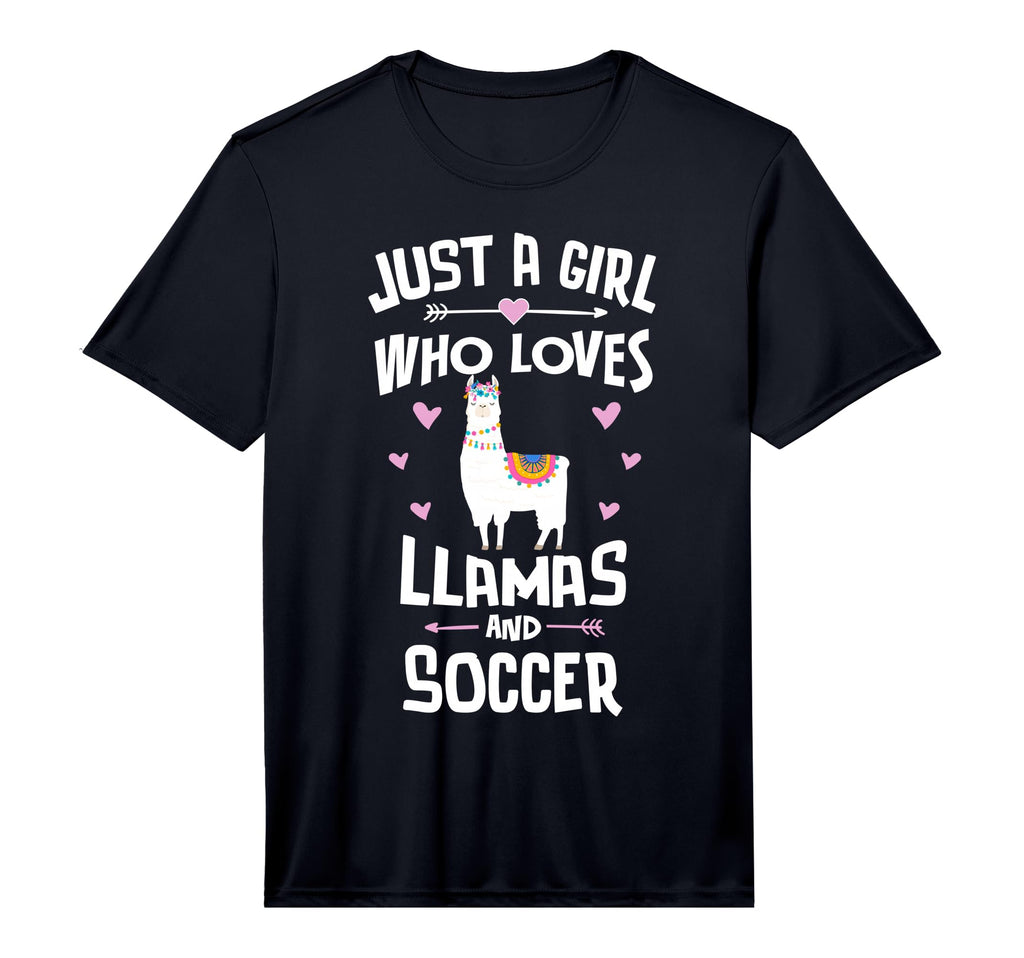Just Who Loves Llamas And Soccer Gift T-Shirt - Custom Art Print Unisex