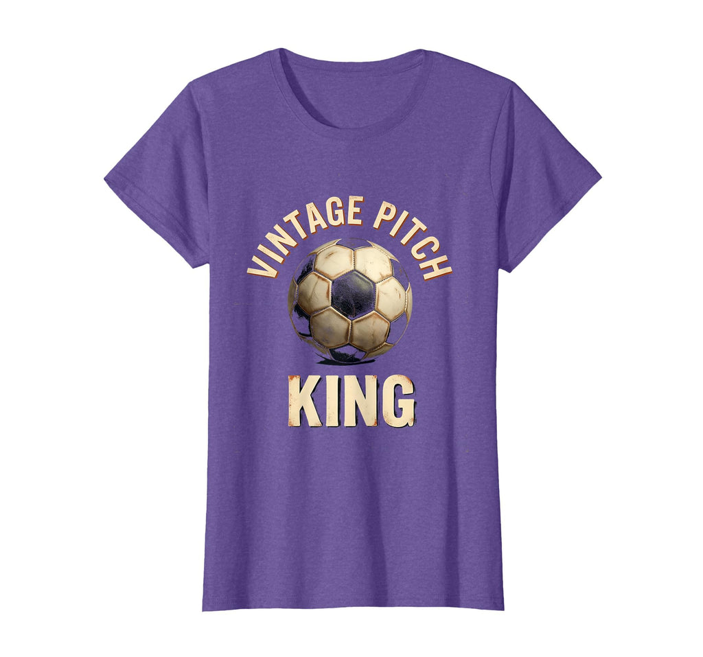 Pitch King Soccer Ball T-Shirt - Fun Novelty Design for Adults