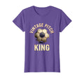 Pitch King Soccer Ball T-Shirt - Fun Novelty Design for Adults