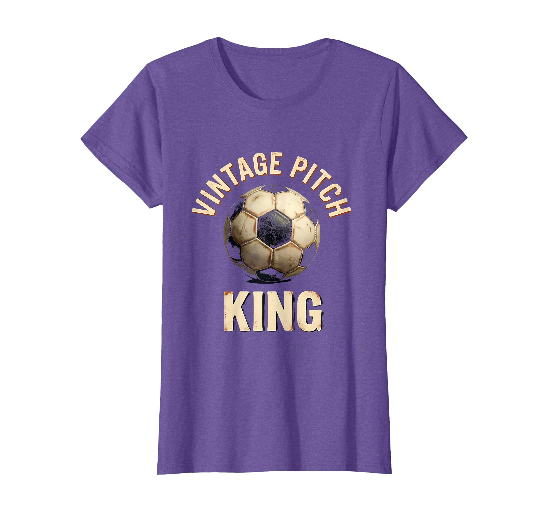 Pitch King Soccer Ball T-Shirt - Fun Novelty Design for Adults
