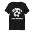 Mens Soccer Granddad Soccer Ball T-Shirt - Unique Graphic Men Women
