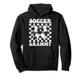 Soccer Grammy Soccer Grandma Coquette Bow Hoodie - Graphic Print Unisex