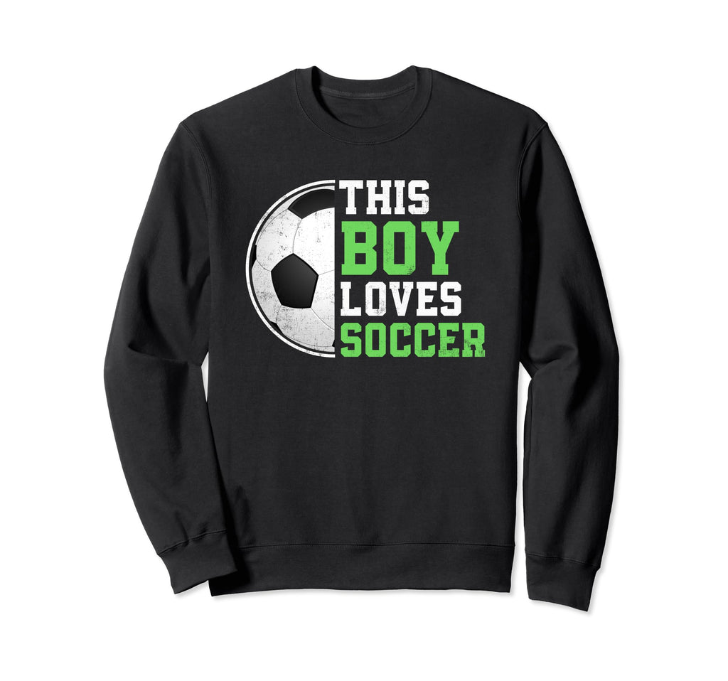 Soccer This Loves Soccer Player Sweatshirt - Aesthetic Graphic Unisex