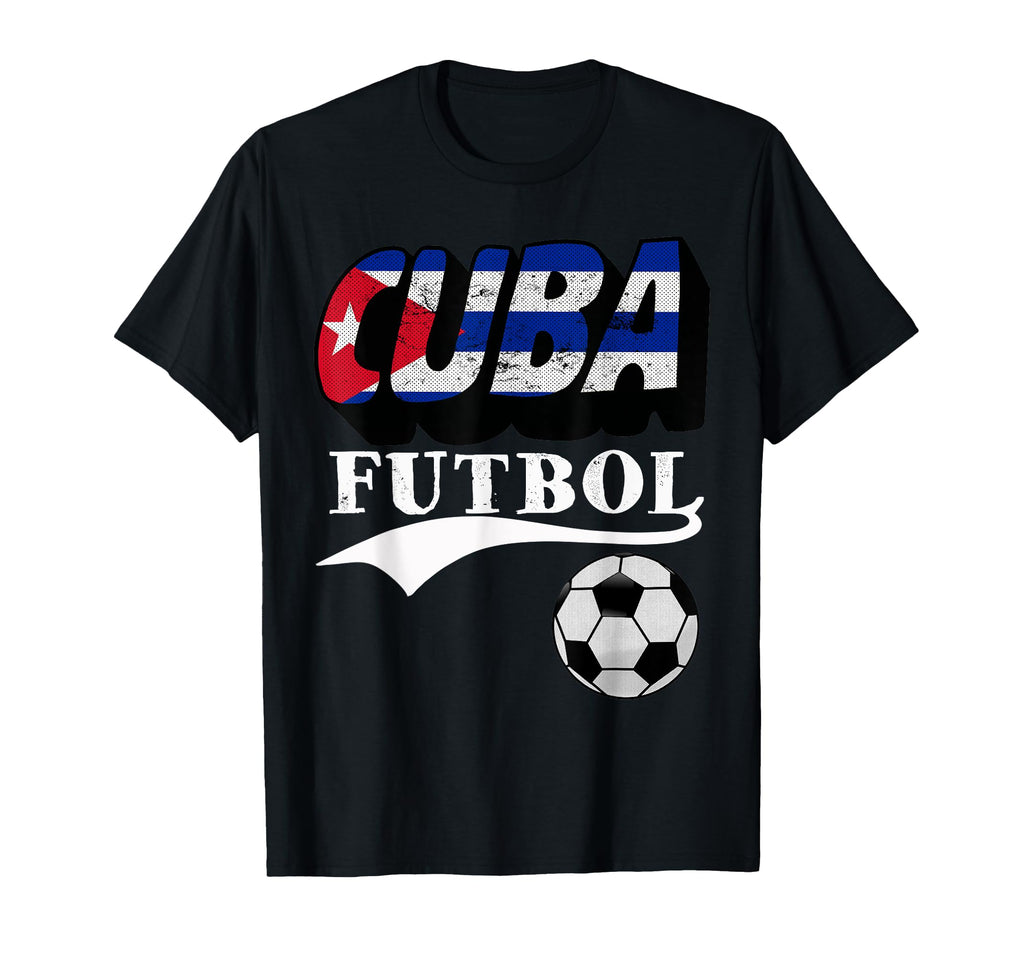 Cuba Sports Futbol Soccer Flag Gift T-Shirt - Custom Art Print Unisex