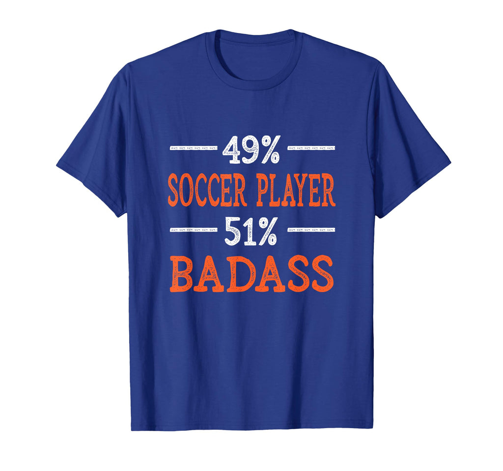 Soccer Player Badass Funny Soccer T-Shirt - Custom Art Print for Adults