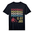 Mens Football Is My Jam Fun Sport T-Shirt - Casual Everyday Wear Unisex
