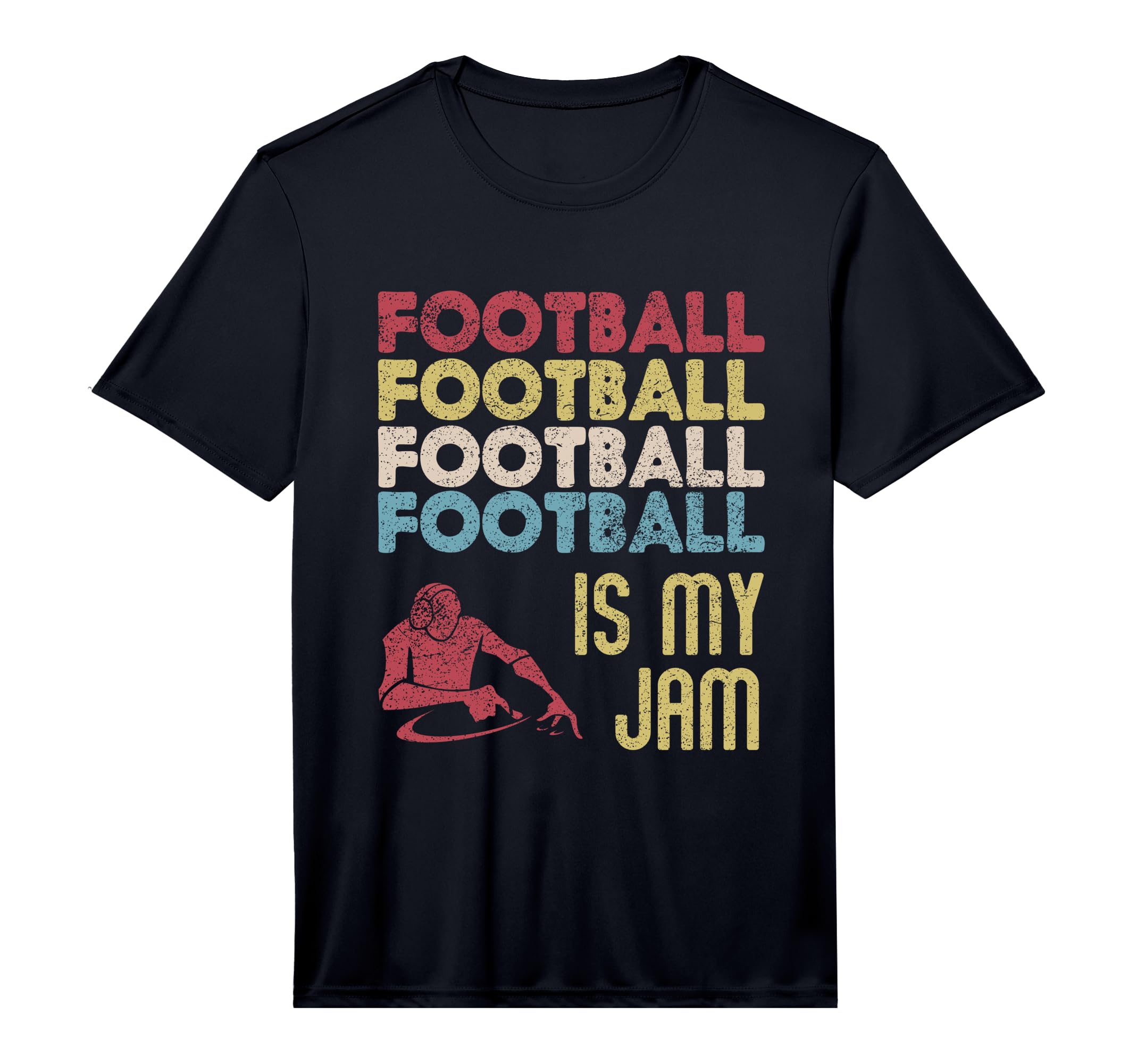 Mens Football Is My Jam Fun Sport T-Shirt - Casual Everyday Wear Unisex