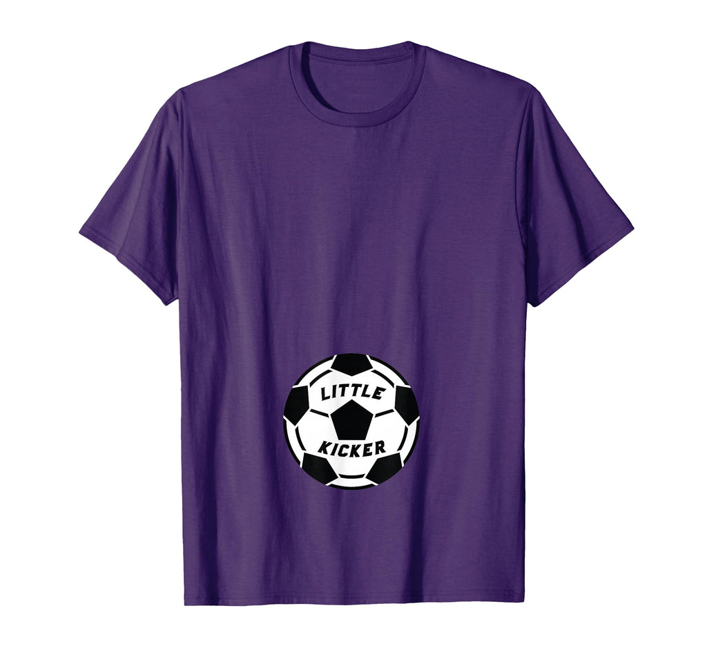 Soccer Pregnancy Mom To Be Little Kicker T-Shirt - Graphic Print Unisex
