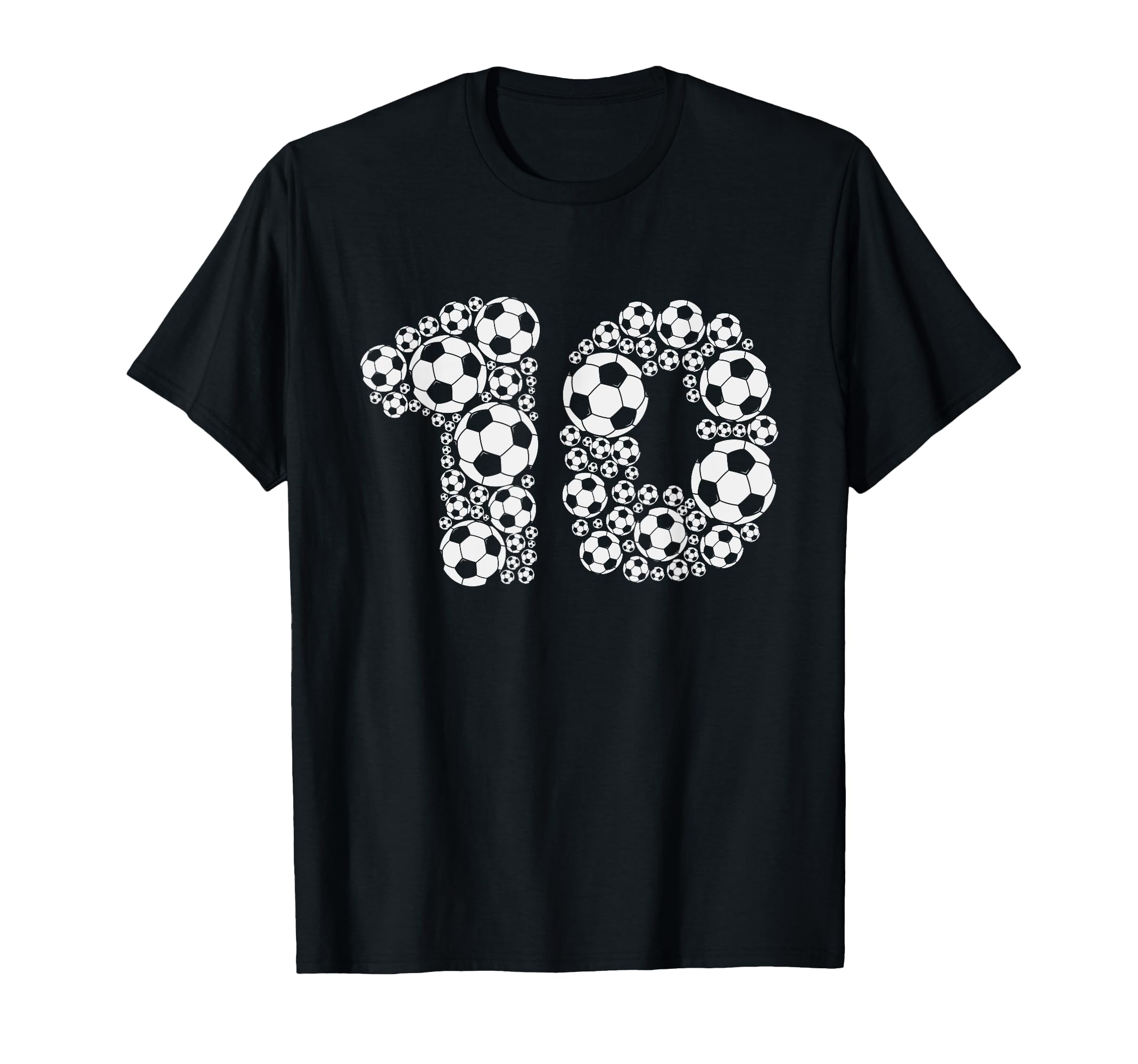 Soccer 10Th Birthday 10 Years T-Shirt - Unique Graphic for Adults