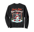 Soccer Goalkeeper Santas Little Sweatshirt - Casual Everyday Wear Unisex
