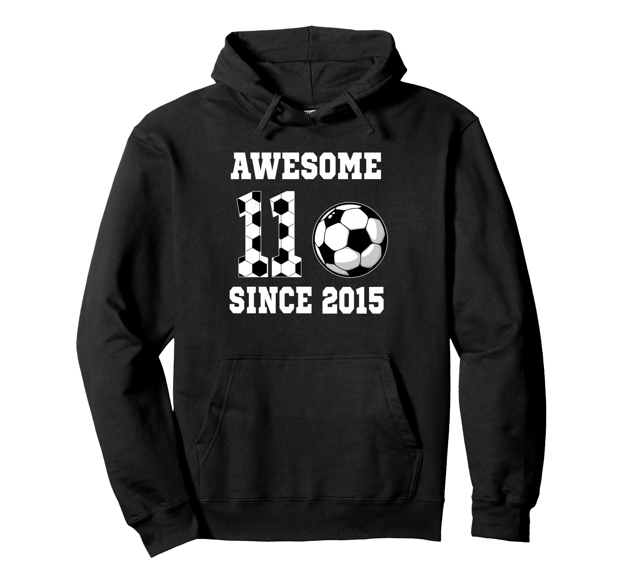 11 Years Old Birthday Soccer Hoodie - Fun Novelty Design for Adults