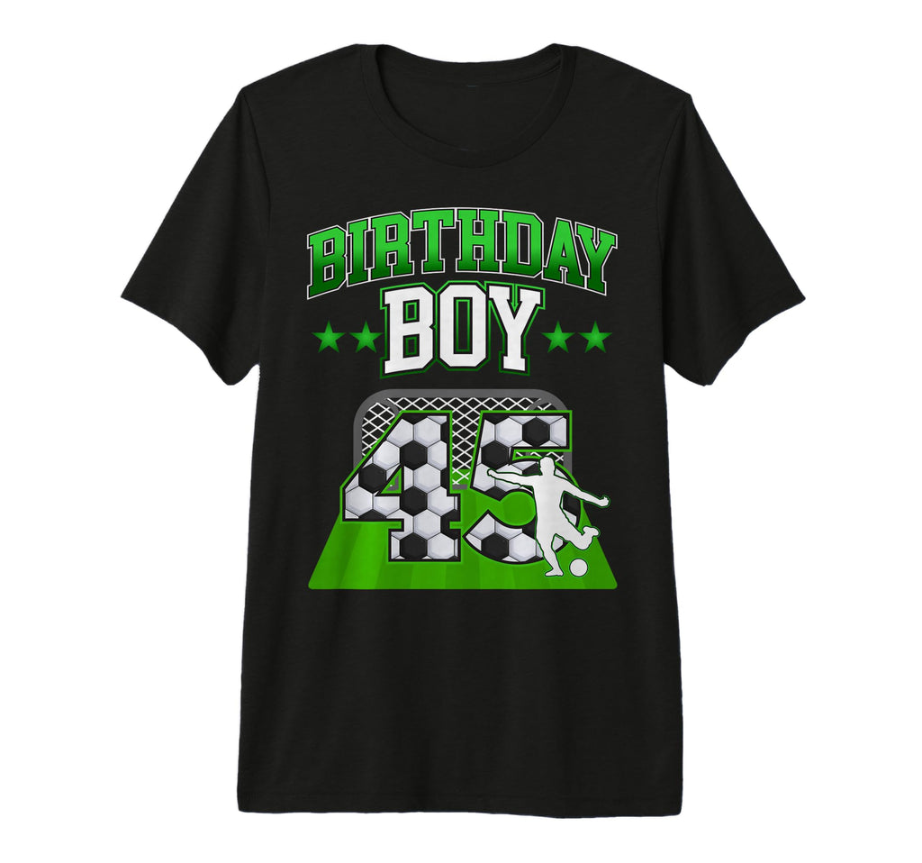 Soccer Themed Birthday Outfit 45 T-Shirt - Fun Novelty Design Men Women