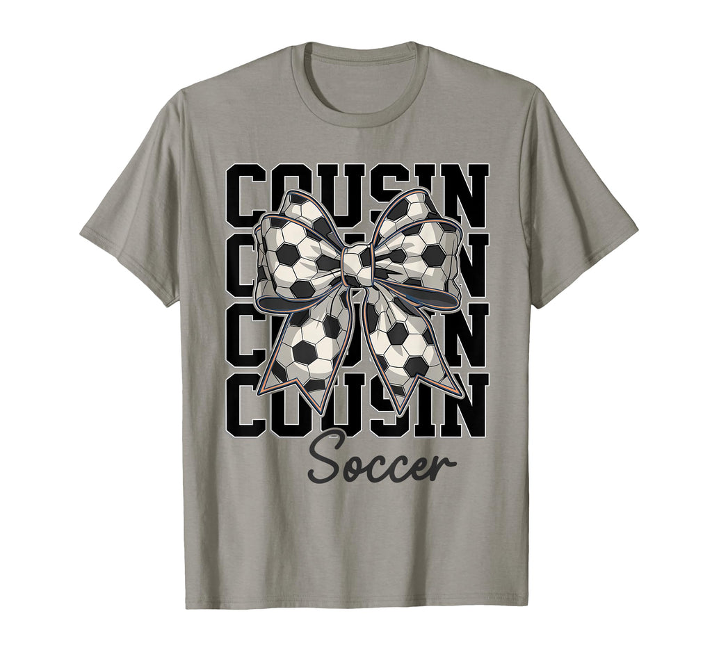 Soccer Cousin Coquette Bow Biggest T-Shirt - Aesthetic Graphic Men Women