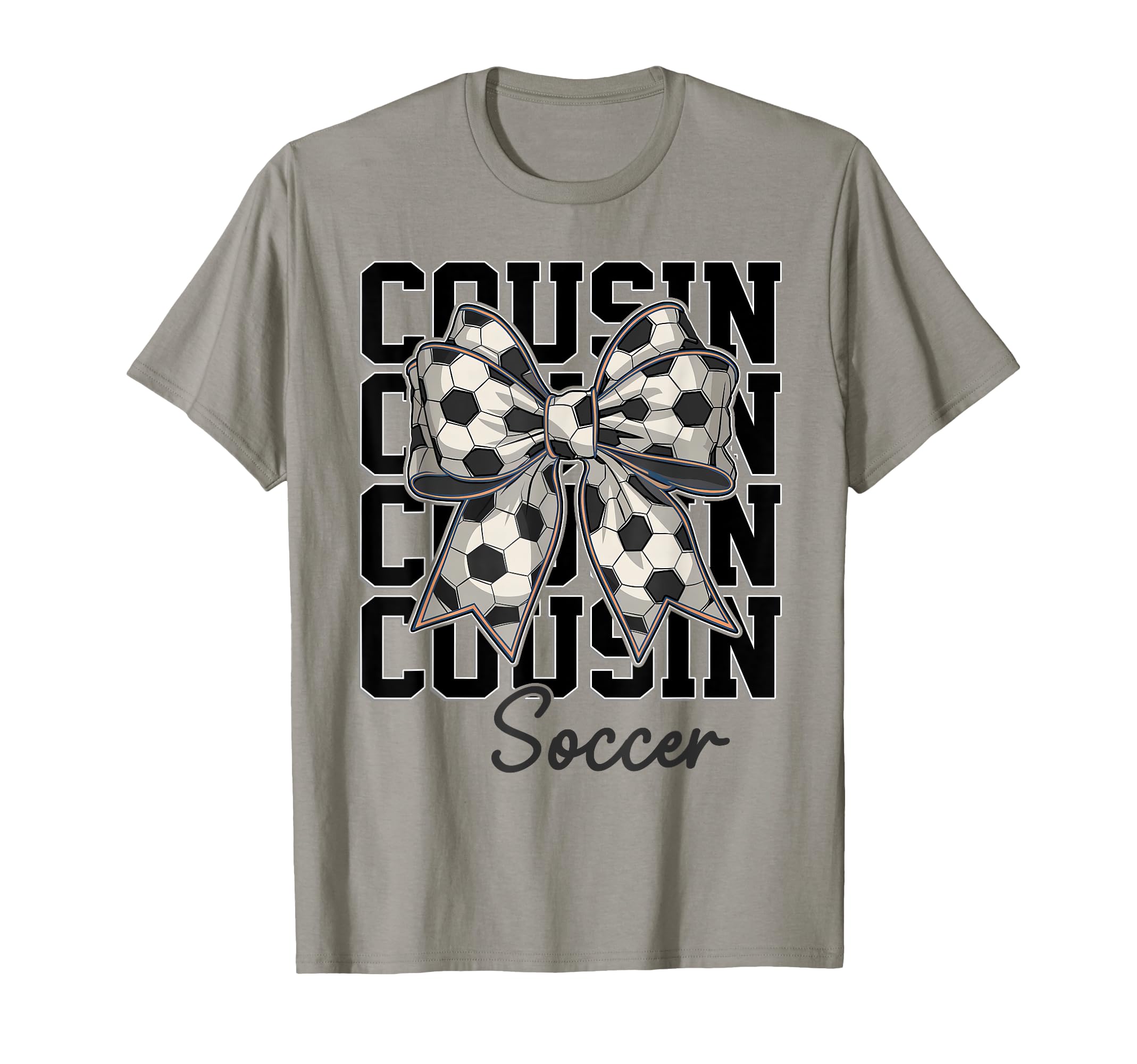 Soccer Cousin Coquette Bow Biggest T-Shirt - Aesthetic Graphic Men Women