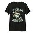 Team Jesus Soccer Lover Christ Playing T-Shirt - Fun Novelty Design Unisex