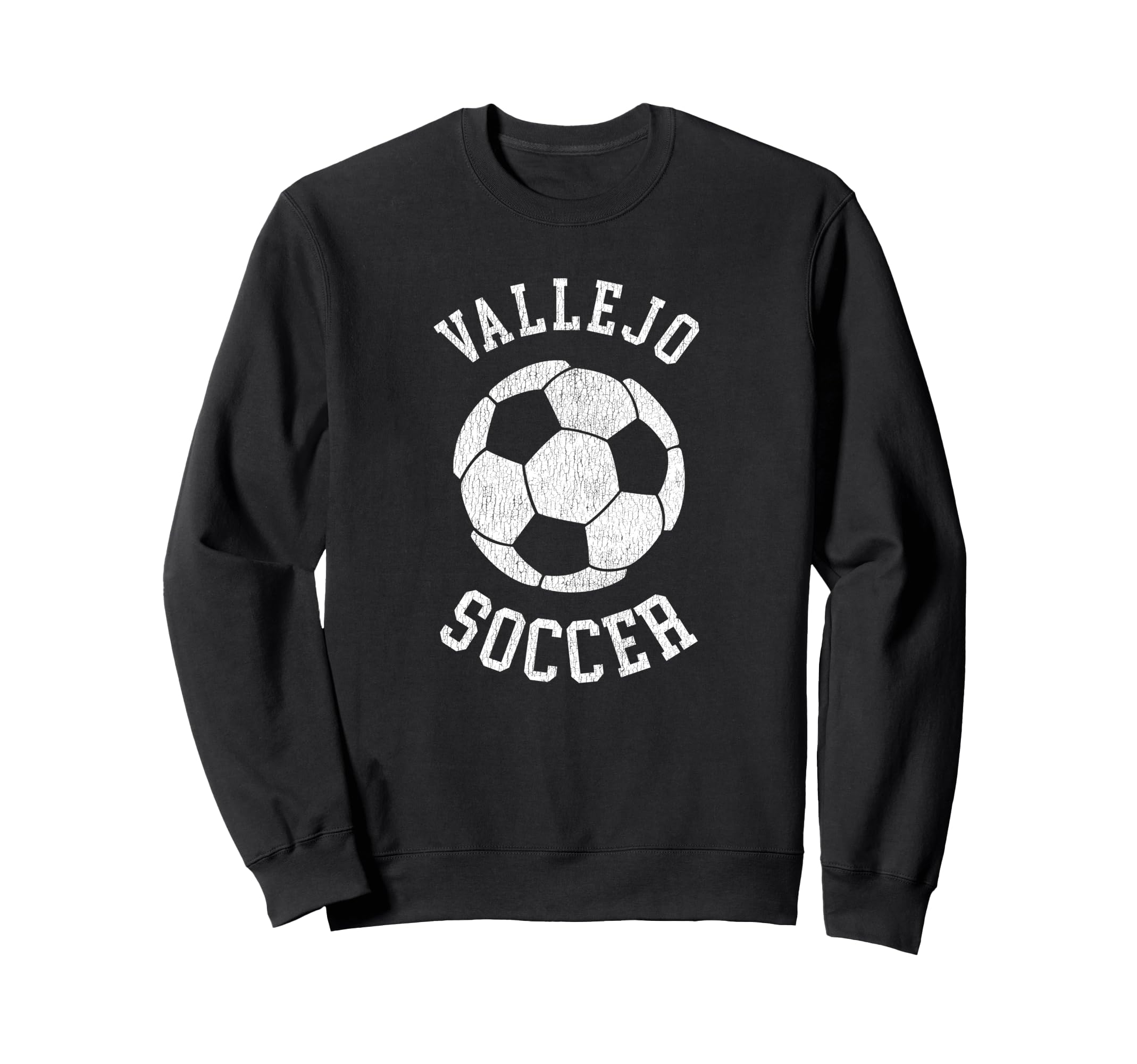 Vallejo Soccer Distressed 90S Sweatshirt - Graphic Print Men Women