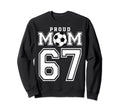 Number 67 Custom Proud Soccer Sweatshirt - Trendy Graphic for Adults