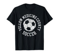 Yellow Medicine County Soccer Distressed T-Shirt - Trendy Graphic Unisex