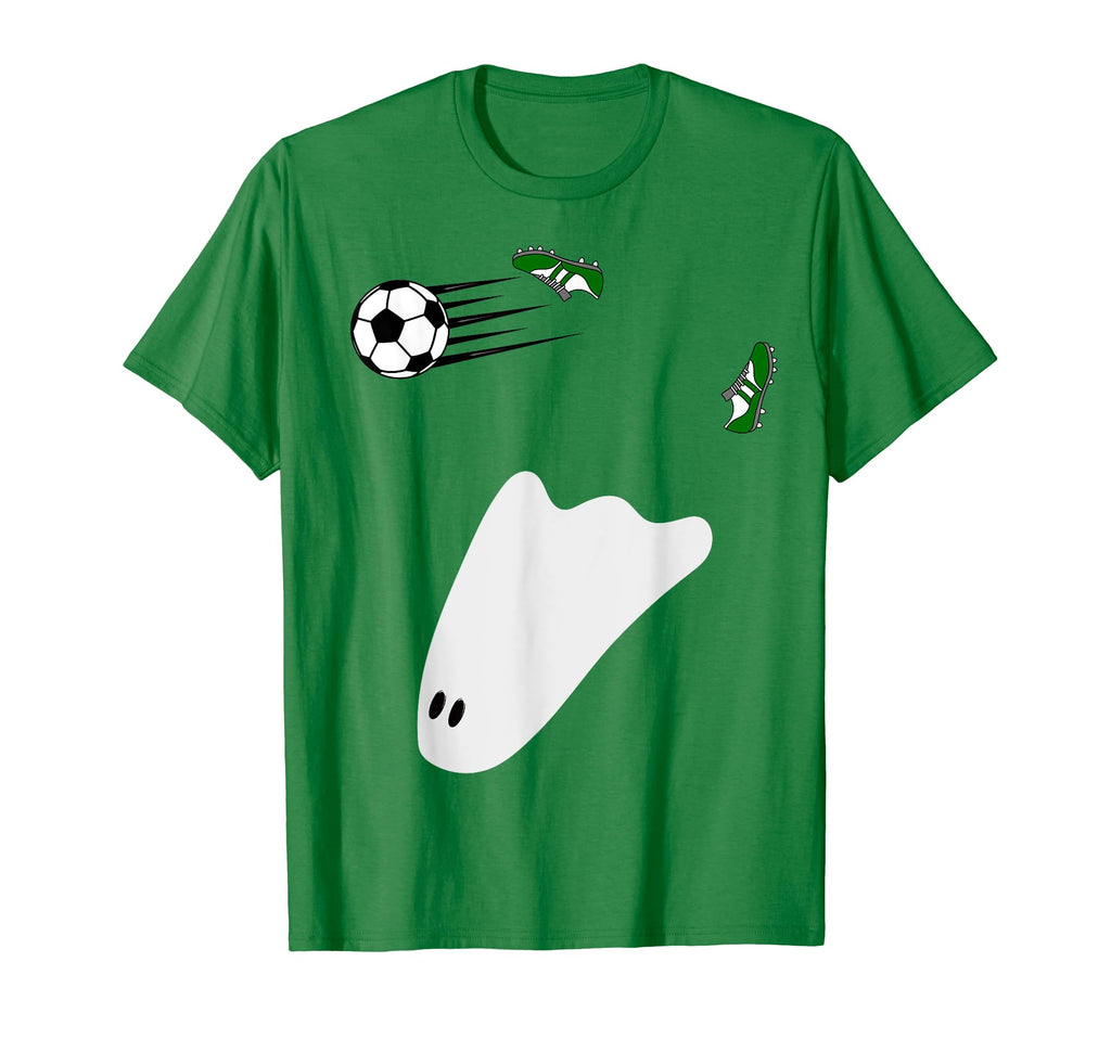 Funny Soccer Halloween Ghost Bicycle T-Shirt - Custom Art Print for Adults