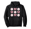 Soccer Coquette Bow Soccer Mom Sister Hoodie - Aesthetic Graphic Unisex