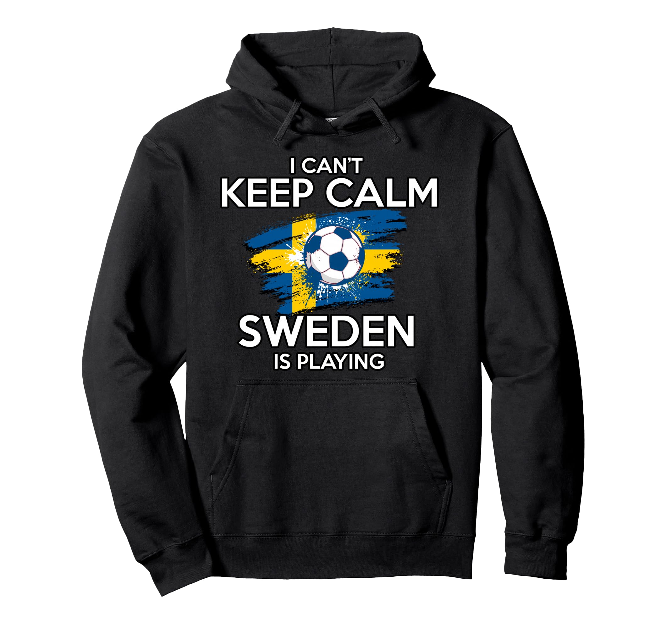 Sweden Football Fan Soccer Game Player Hoodie - Trendy Graphic for Adults