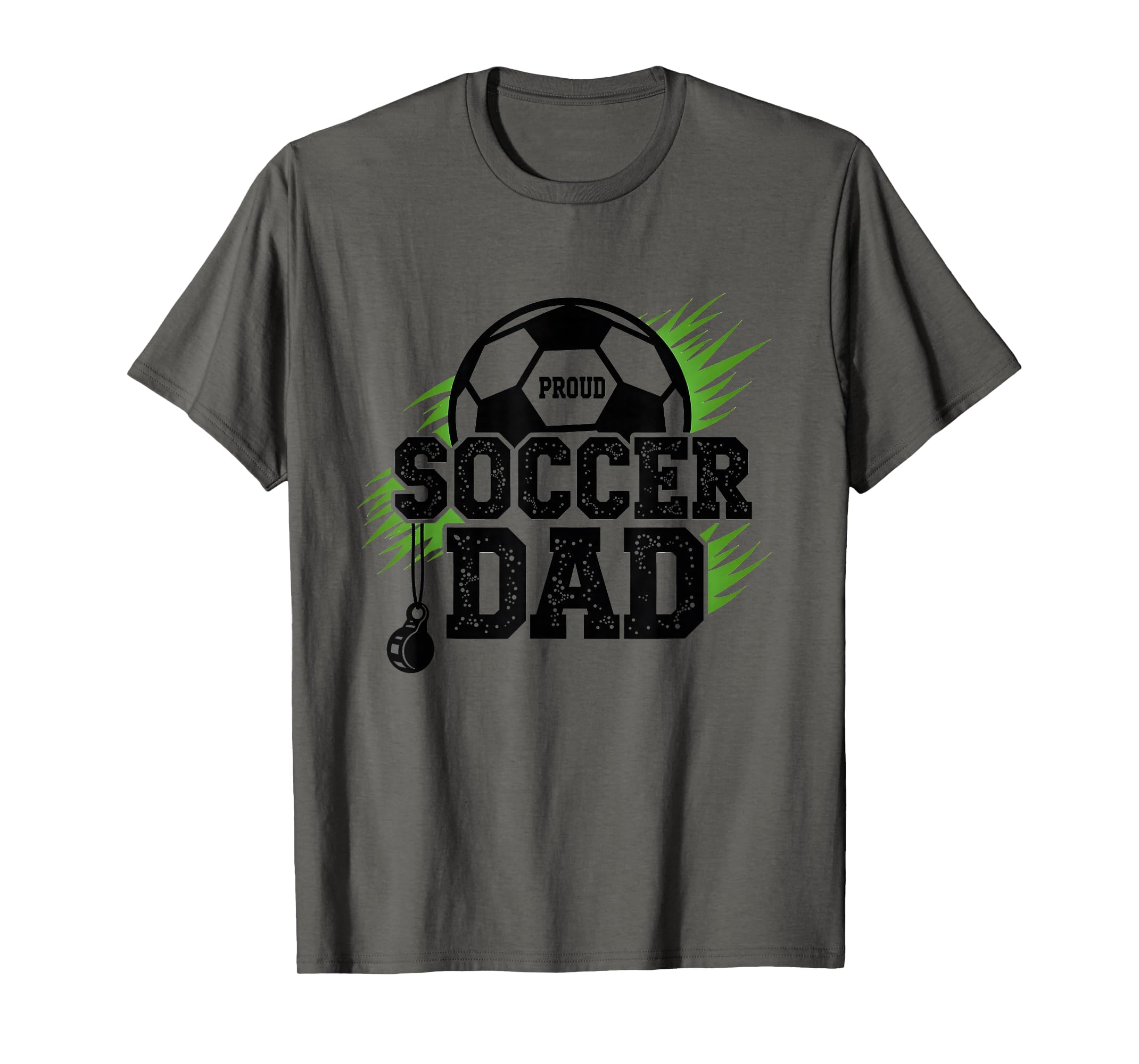 Proud Soccer Dad Whistle Sports Fan T-Shirt - Aesthetic Graphic Men Women