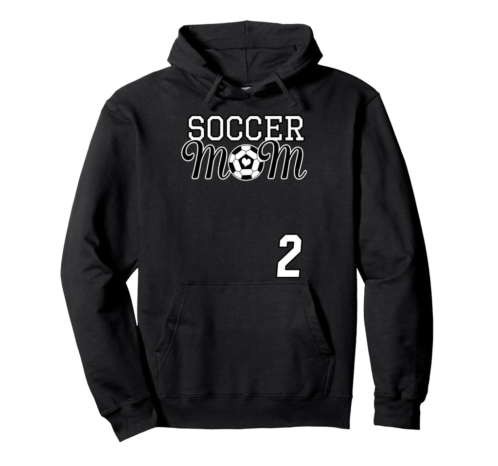 Number 2 Soccer Mom Mothers Day 20 Hoodie - Trendy Graphic for Adults