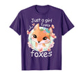 Smiling Fox Just Who Loves Foxes T-Shirt - Streetwear Style Men Women