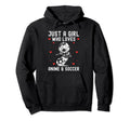 Just Who Loves Anime And Soccer Football Hoodie - Trendy Graphic Unisex