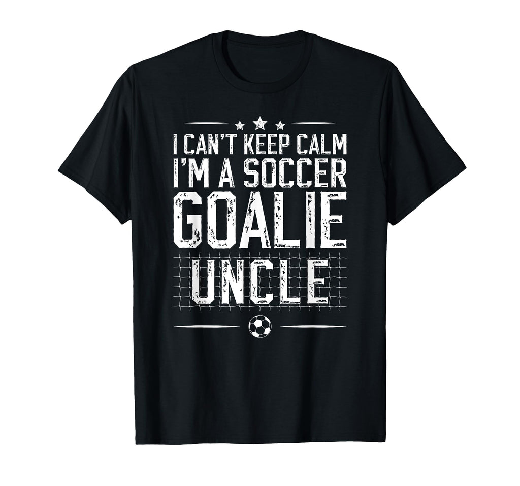 Im Soccer Goalie Uncle Soccer Keeper T-Shirt - Minimalist Print for Adults
