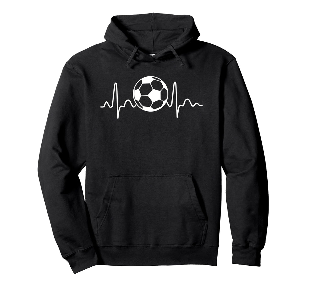 Football Heartbeat Soccer Pulse Hoodie - Trendy Graphic Unisex