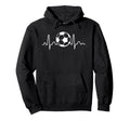 Football Heartbeat Soccer Pulse Hoodie - Trendy Graphic Unisex