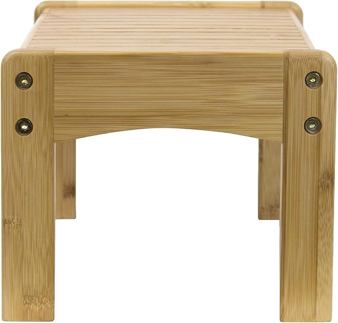 Sorbus Small Bamboo Step Stool - Wooden Foot Rest Stool & Potty Training Stool for Kids Toddlers