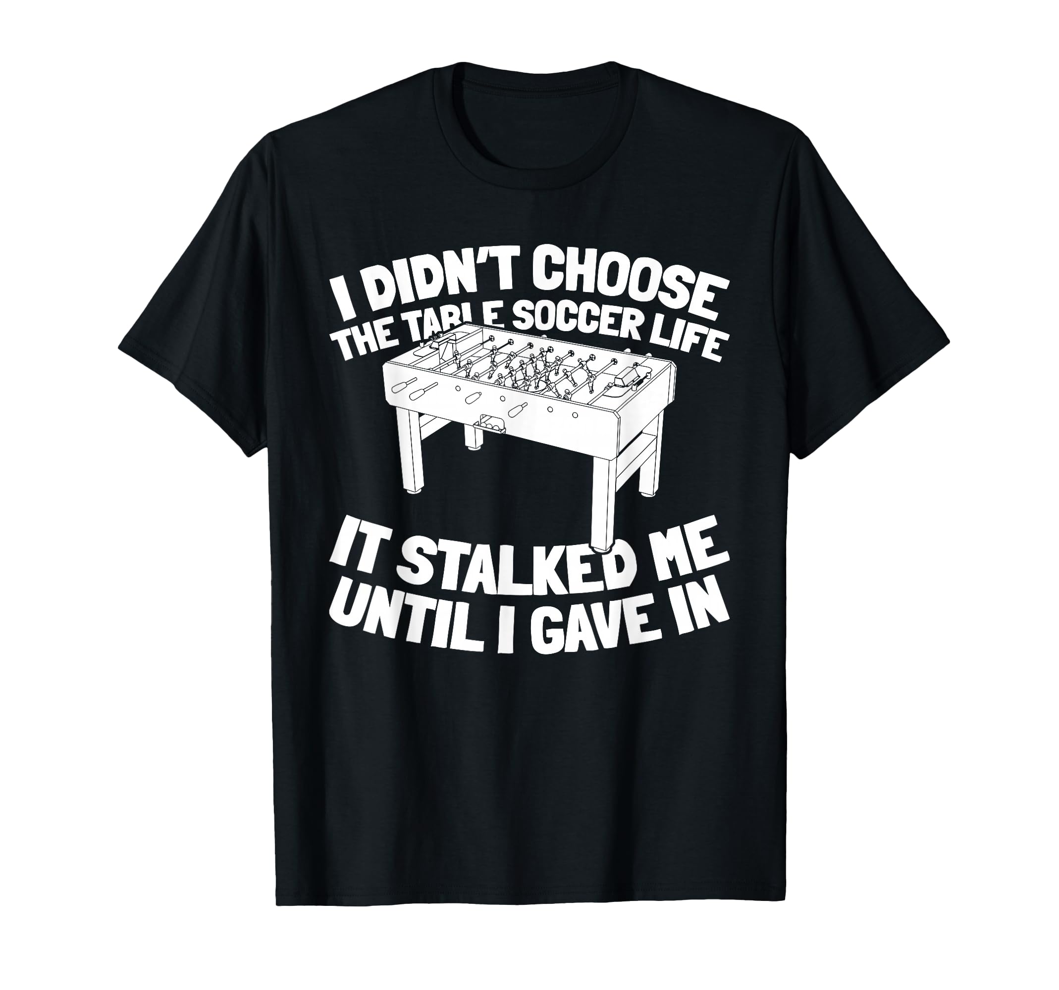 Table Soccer Kicker Foosball T-Shirt - Fun Novelty Design for Adults