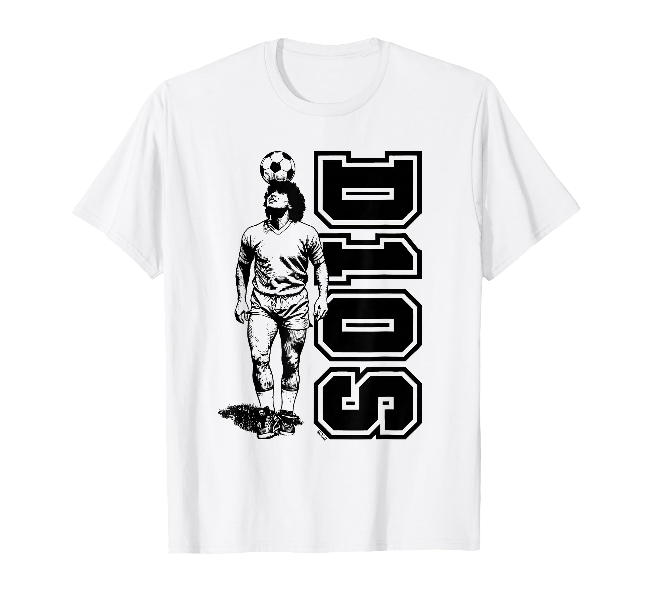 Diego Maradona Headball D10S Dios Soccer T-Shirt - Unique Graphic Unisex