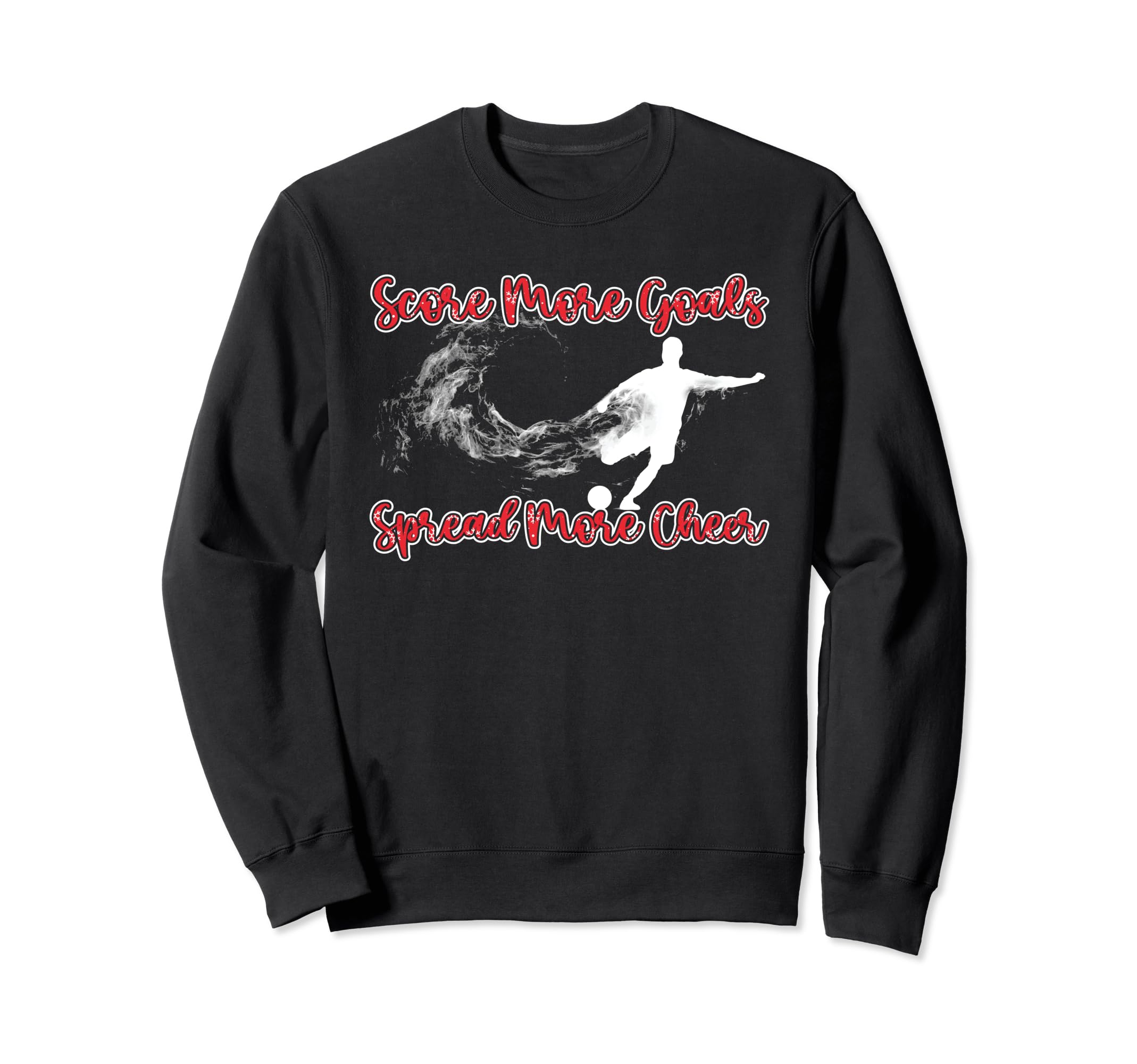 Holiday Sports Soccer Santa Sweatshirt - Streetwear Style Unisex