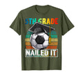 5Th Grade Nailed It Soccer Ball Graduation T-Shirt - Unique Graphic Unisex