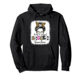 Proud And Loud Soccer Grandma Messy Bun Hoodie - Minimalist Print Unisex
