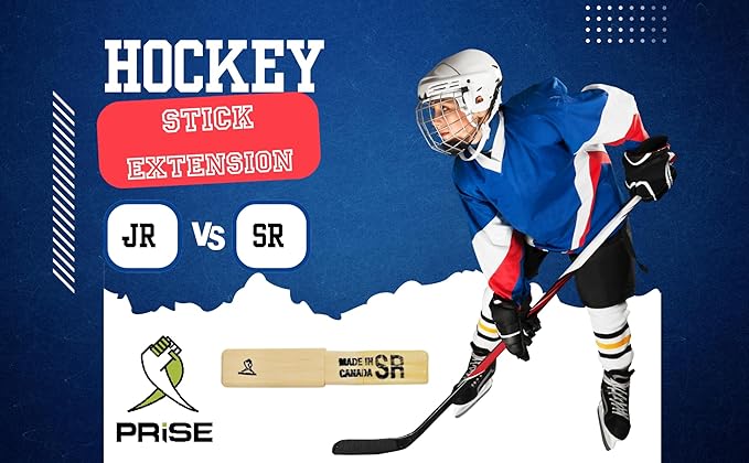 Prise | Solid Hockey Wood Stick Extention That fits All Composite Hockey Sticks. You can Extend Your Stick up to 12 inches. Very Robust, The tip is Made of Hardwood and Handmade.