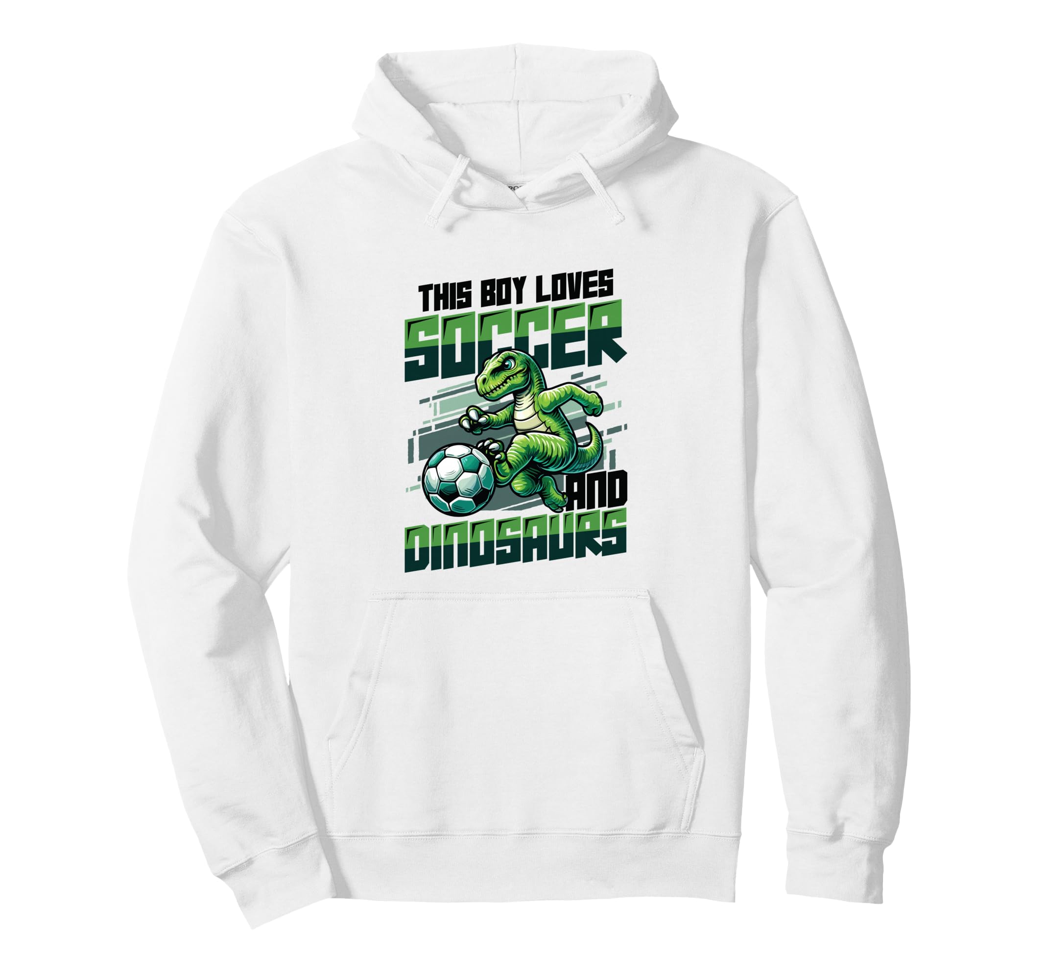 This Loves Soccer And Dinosaurs Hoodie - Aesthetic Graphic Men Women
