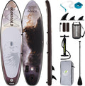 10’6/11’6 Inflatable Stand Up Paddle Board with Premium Paddleboards Accessories, Wide Stable Designed SUP Paddleboard for Adults & Youth.