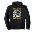 He Saves Hockey Goalkeeper Dad Hockey Hoodie - Trendy Graphic Unisex