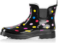 NORTY - Womens Ankle Rain Boots - Ladies Waterproof Winter Spring Garden Boot runs ½ size large