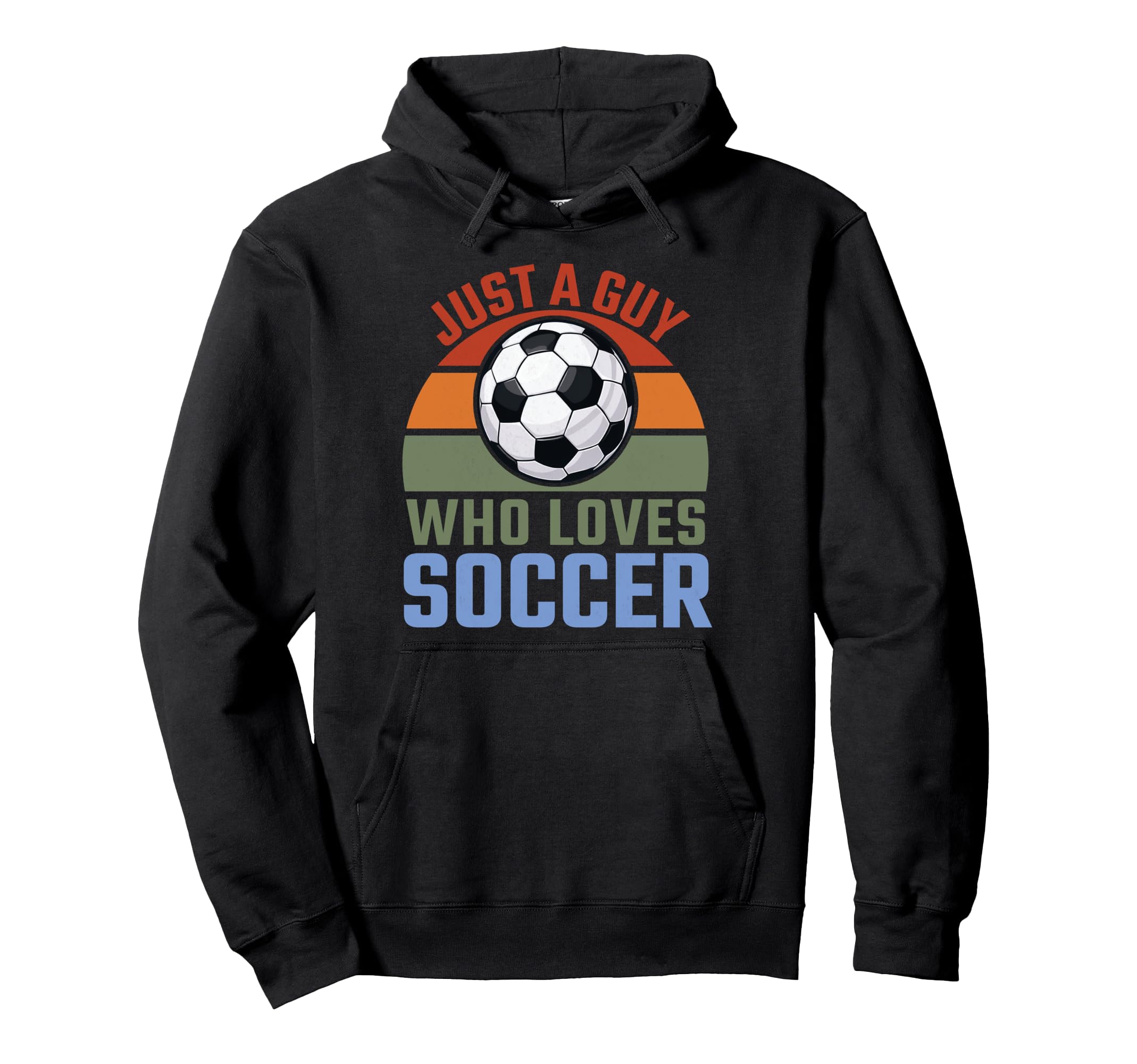 Just Guy Who Loves Soccer Soccer Player Hoodie - Minimalist Print Unisex