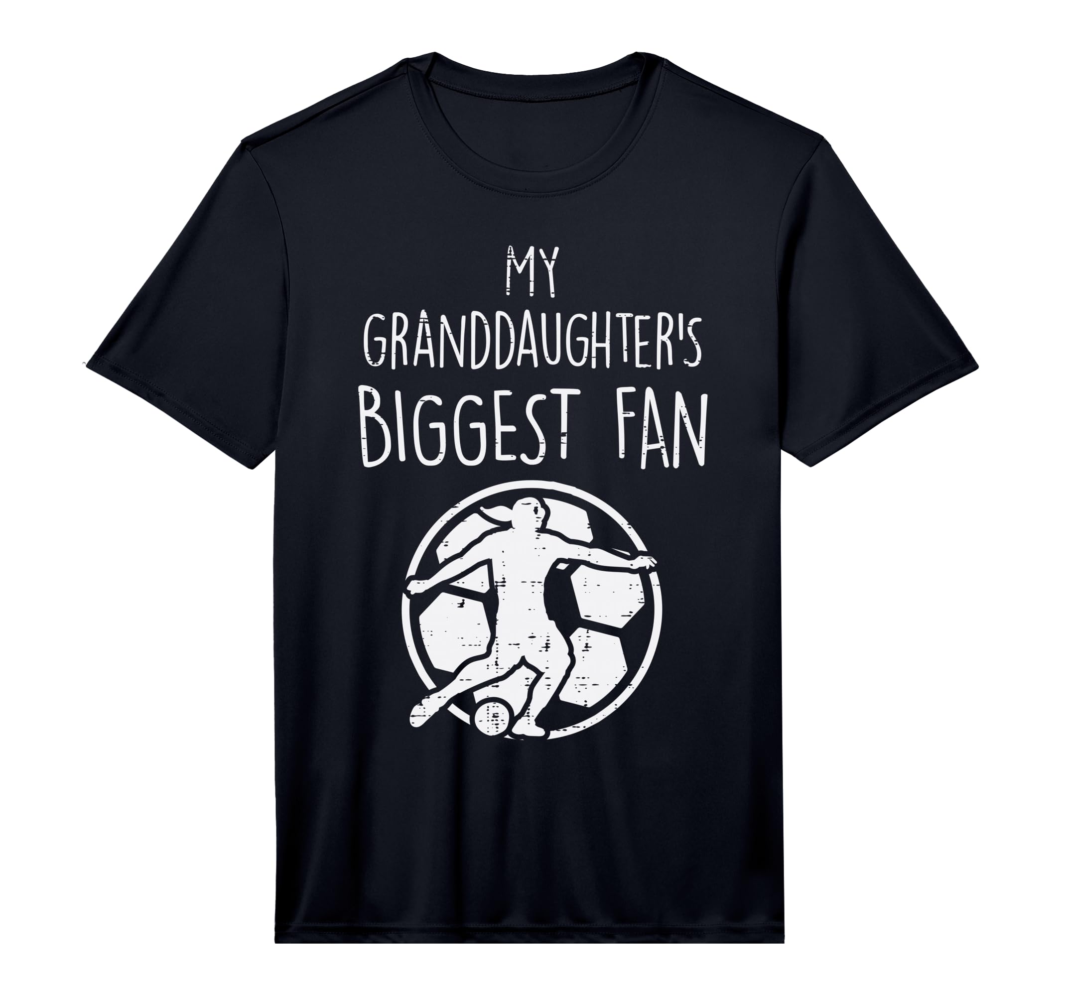Granddaughters Biggest Fan Soccer T-Shirt - Aesthetic Graphic for Adults