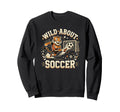 Wild About Soccer Tiger Sports Sweatshirt - Novelty Apparel Men Women