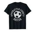 Appomattox County Soccer Distressed 90S T-Shirt - Graphic Print Men Women
