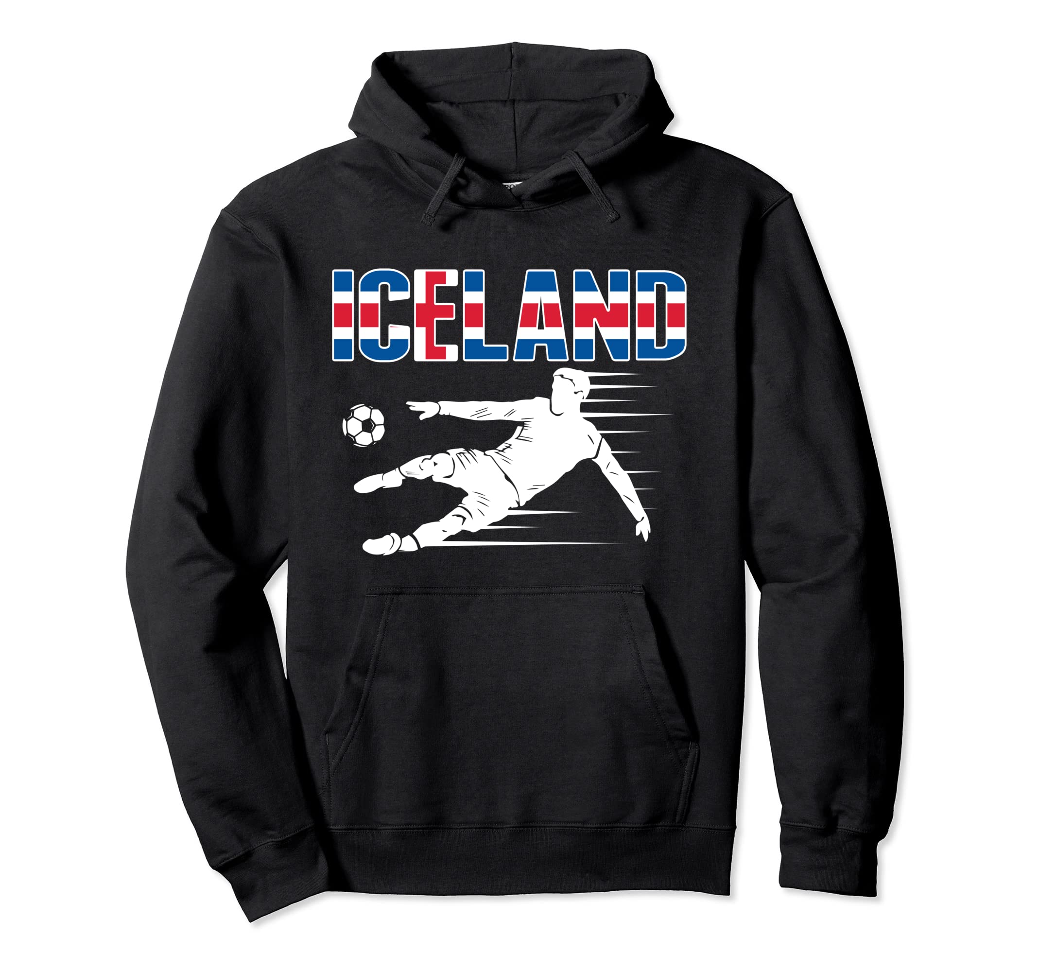 Iceland Soccer Fans Jersey Icelandic Hoodie - Custom Art Print Unisex